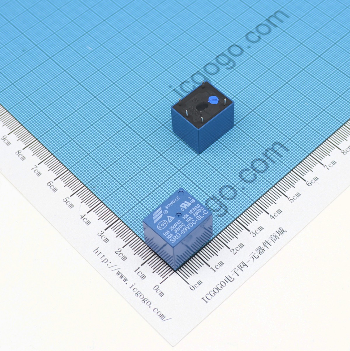 松乐 家电控制继电器 SRD-09VDC-SL-C 9V C型 转换 单组转换型 SONGLE RELAY 密封型 5P 5脚